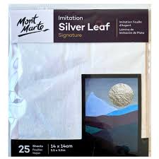 MONT MARTE SILVER LEAF 25 SHEETS