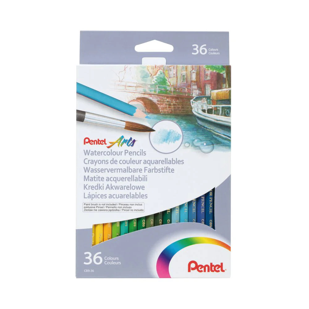 PENTEL CB9 WATER COLOR PENCIL SET OF 36