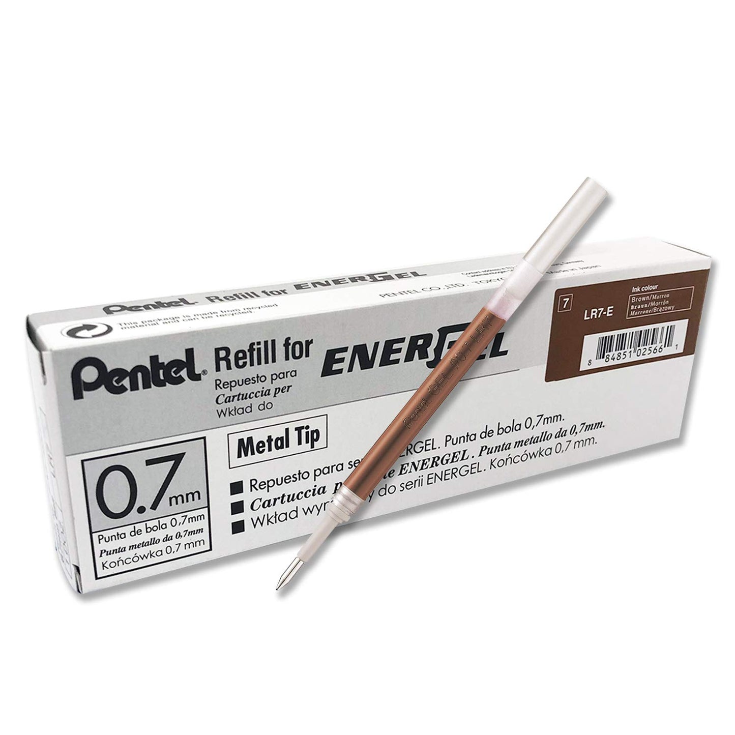 PENTEL LR7 ENERGEL REFILL BROWN