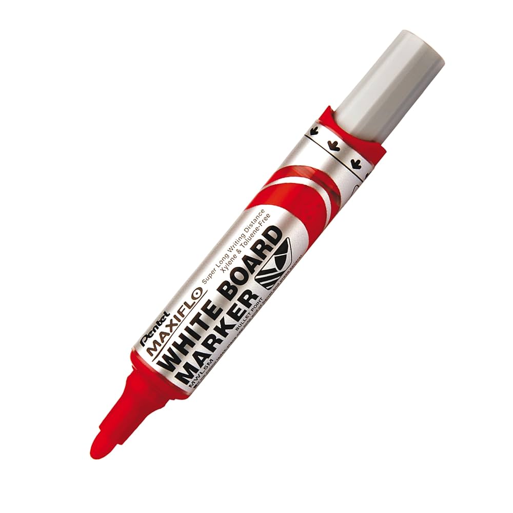 PENTEL MWL5M WHITEBOARD MARKER RED