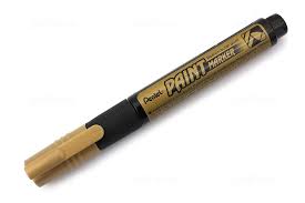 PENTEL PAINT MARKER PEN MEDIUM POINT GOLD