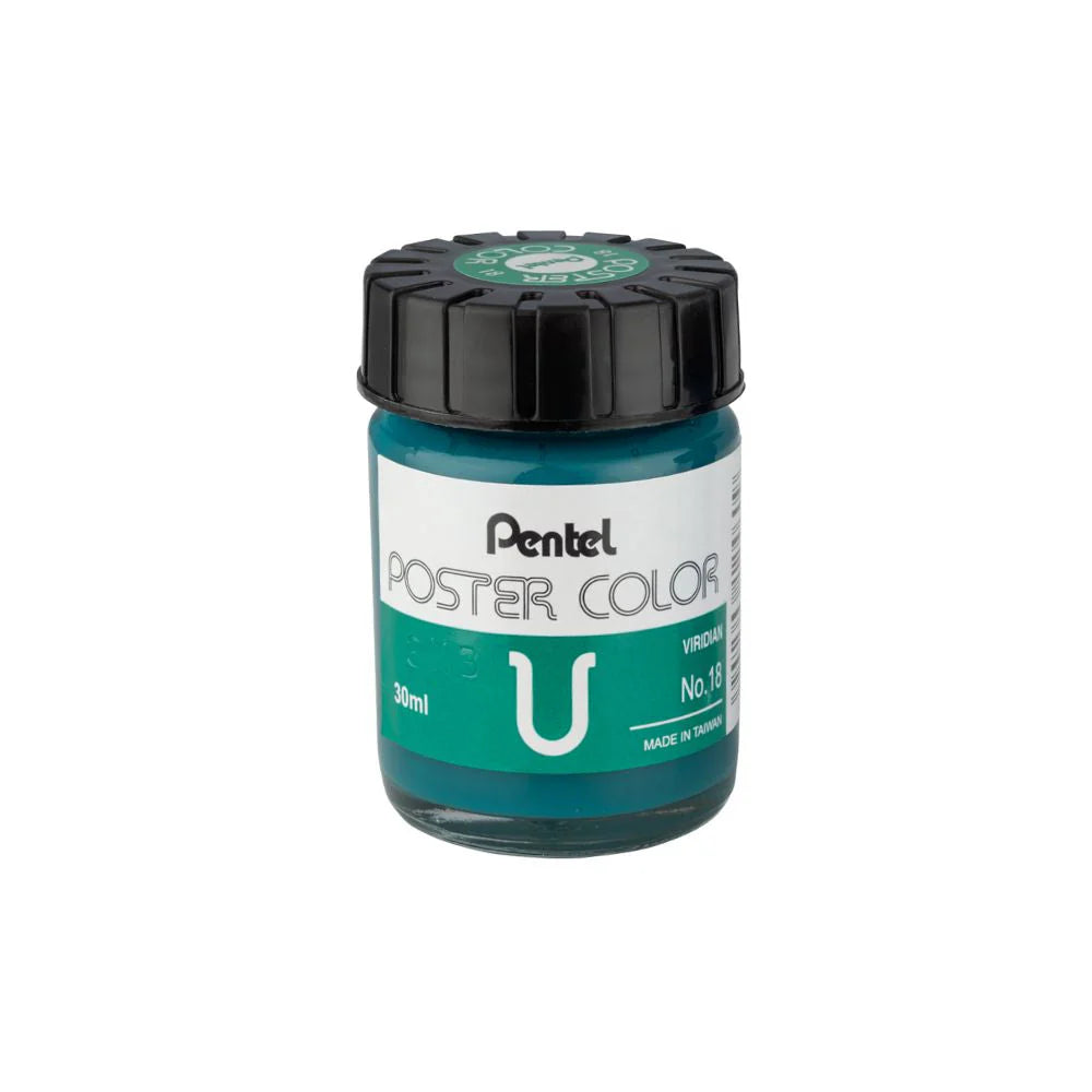PENTEL POSTER COLOR T-18 VIRIDIAN 30ML