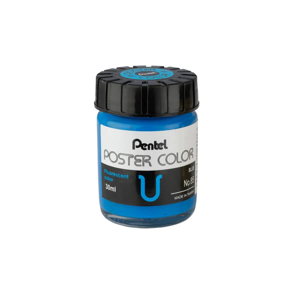 PENTEL POSTER COLOR T-85 FLUORESCENT BLUE 30ML