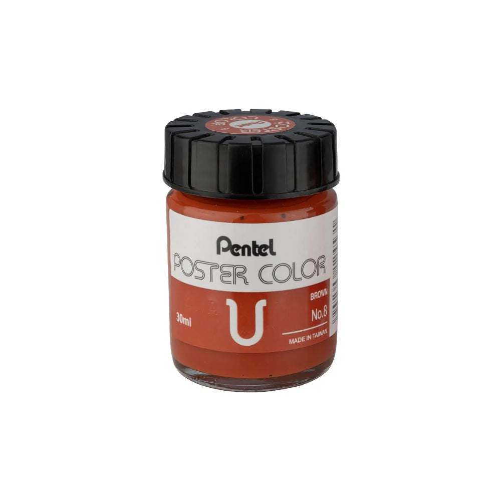 PENTEL POSTER COLOR T-8 BROWN 30ML