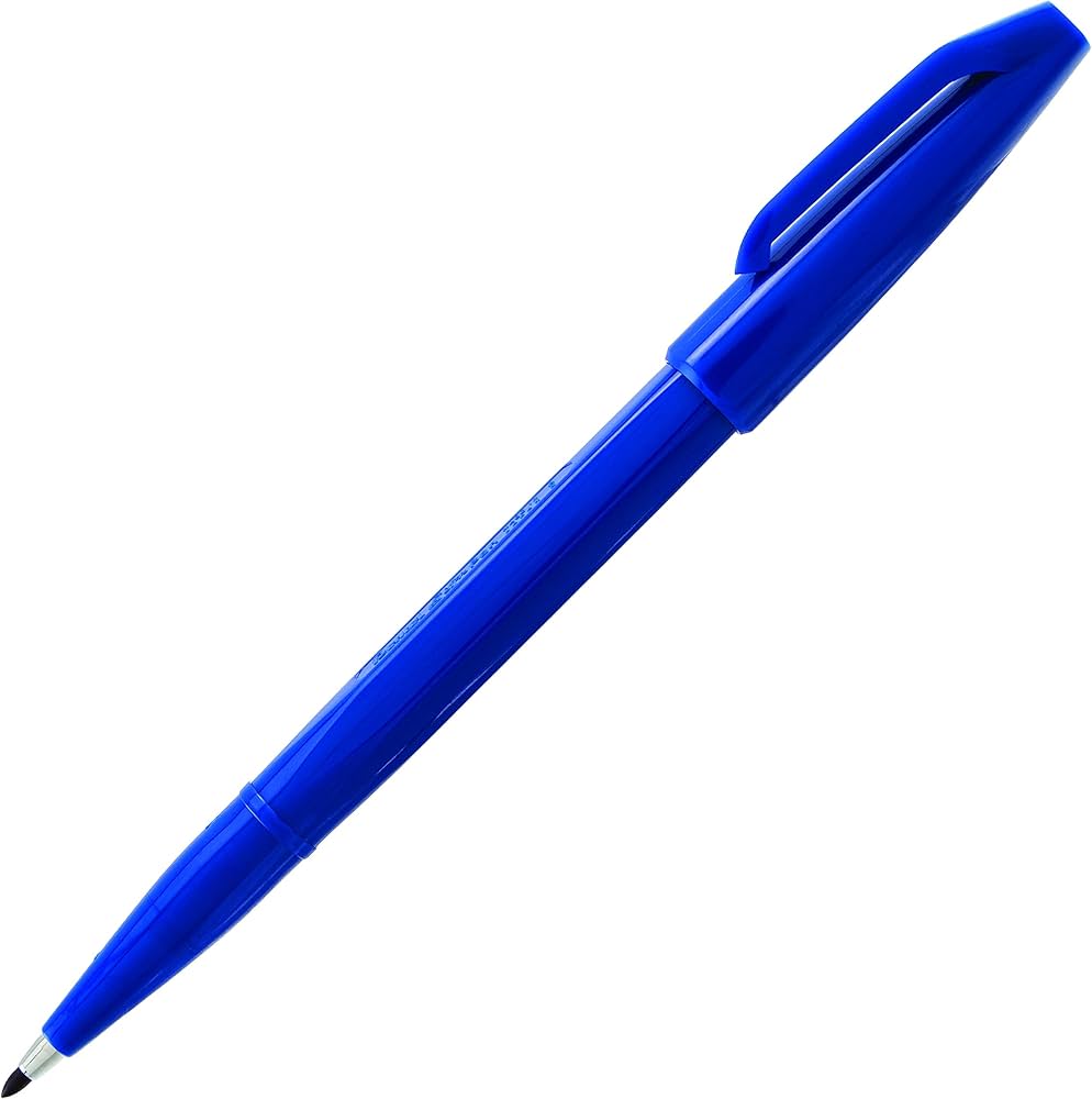 PENTEL S520 SIGN PEN FIBER TIP BLUE
