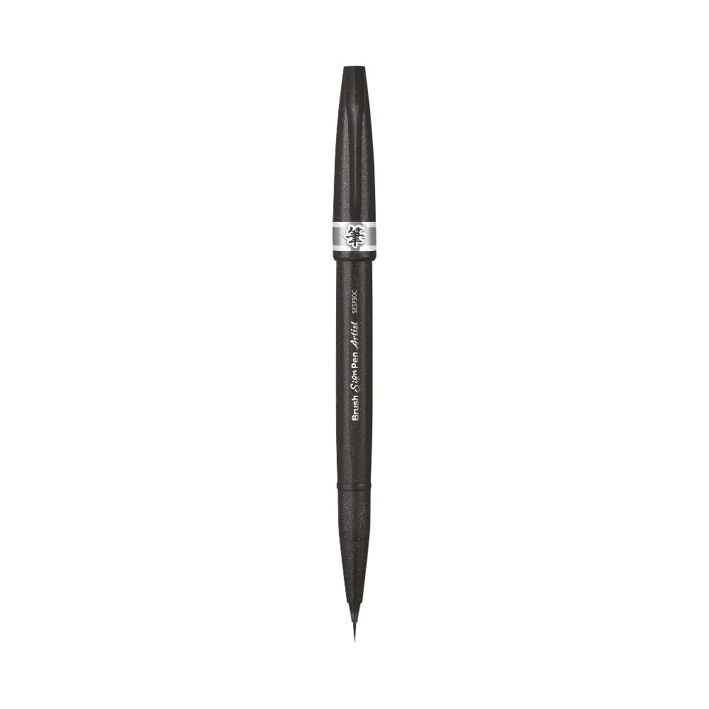 PENTEL SESF30C ARTIST BRUSH SIGN PEN GREY