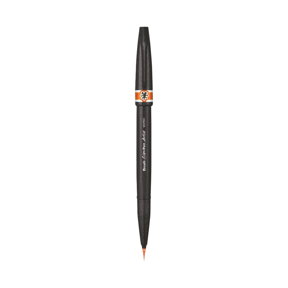 PENTEL SESF30C ARTIST BRUSH SIGN PEN ORANGE