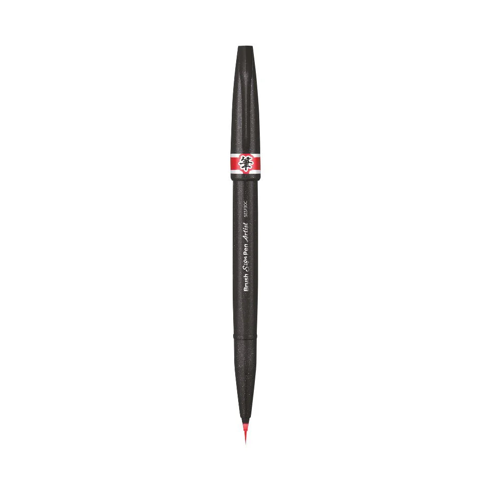PENTEL SESF30C ARTIST BRUSH SIGN PEN RED
