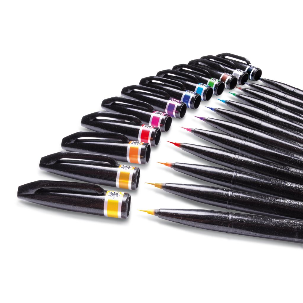 PENTEL SESF30C BRUSH SIGN PEN 72 PCS DISPLAY