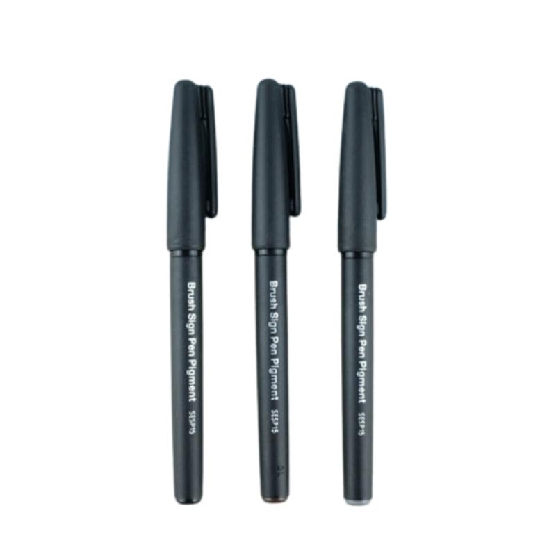 PENTEL SESP15 BRUSH SIGN PEN SET OF 3