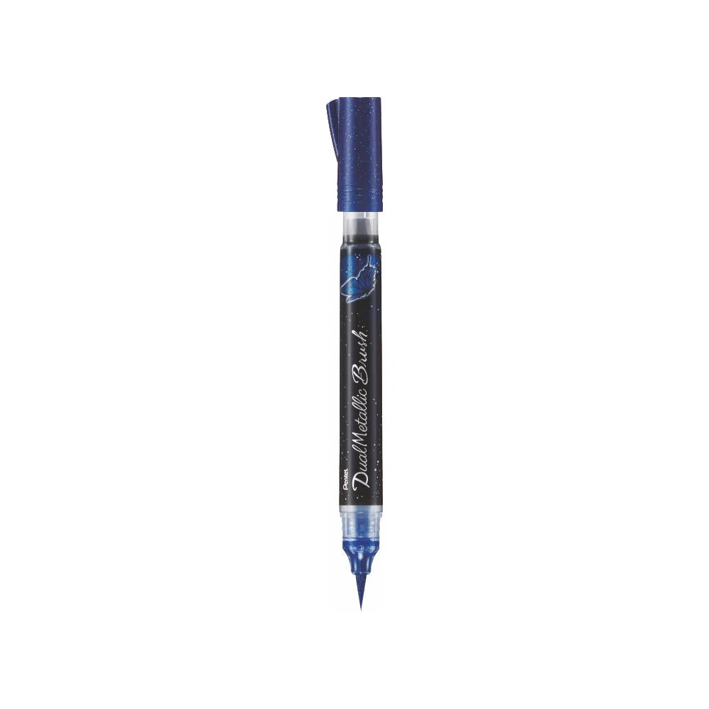 PENTEL XGFH-D DUAL METALLIC BRUSH BLUE