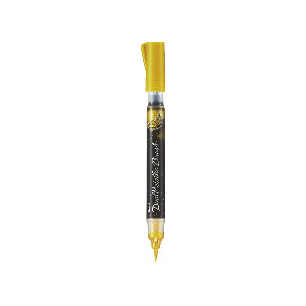 PENTEL XGFH-D DUAL METALLIC BRUSH GOLD