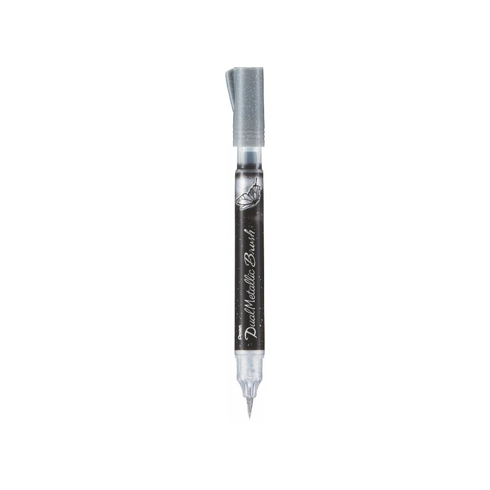 PENTEL XGFH-D DUAL METALLIC BRUSH SILVER