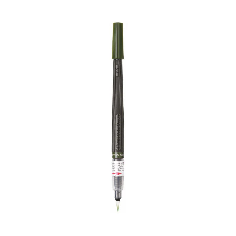 PENTEL XGFL COLOR BRUSH PEN OLIVE GREEN