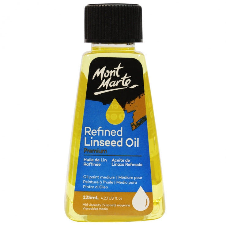 Mont Marte Premium Refined Linseed Oil 125ml