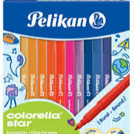 Pelikan colorella Star fiber Tip pen set of 24 fine