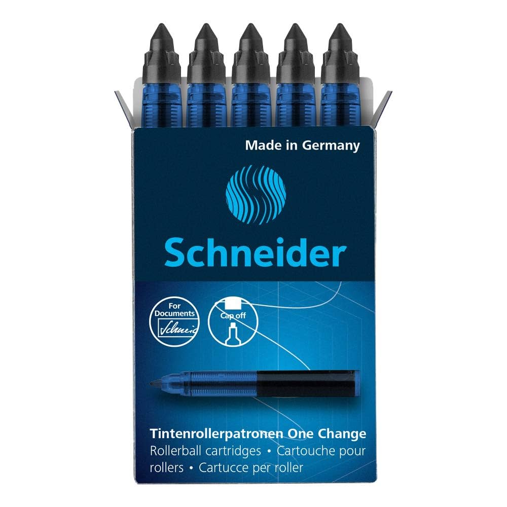 SCHNEIDER ROLLER CARTRIDGE BLACK SET OF 5
