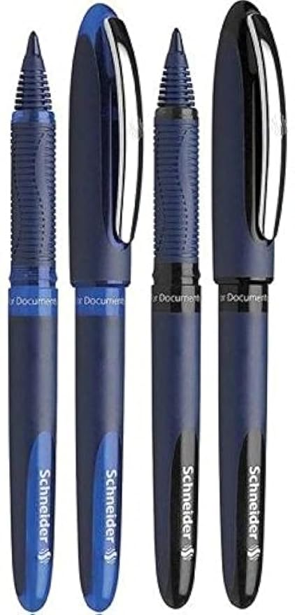 SCHNEIDER ROLLER PEN ONE BUSINESS - 0.6MM SET OF 4 BLACK & BLUE