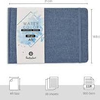 SCHOLAR WATERCOLOUR JOURNAL 100%COTTON 200GSM 34SHEET A5