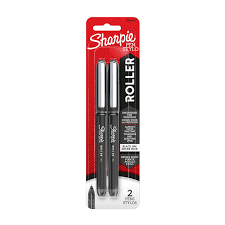 SHARPIE ROLLER PEN 0.5 BLUE SET OF 2 BLACK