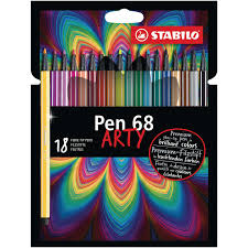 STABILO 68 ARTY PEN SET OF 18 COLOUR