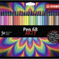 STABILO 68 ARTY PEN SET OF 30 COLOUR