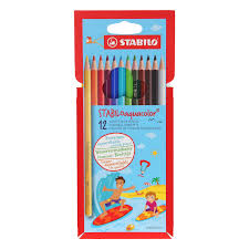 STABILO AQUACOLOUR PENCIL SET 12 COLOUR