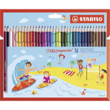 STABILO AQUACOLOUR PENCIL SET 36 COLOUR