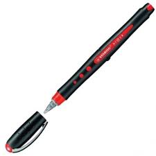 STABILO BLACK MEDIUM RED ROLLER PEN RED
