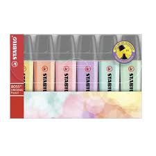 STABILO BOSS ORIGINAL PASTEL HIGHLIGHTER SET OF 6