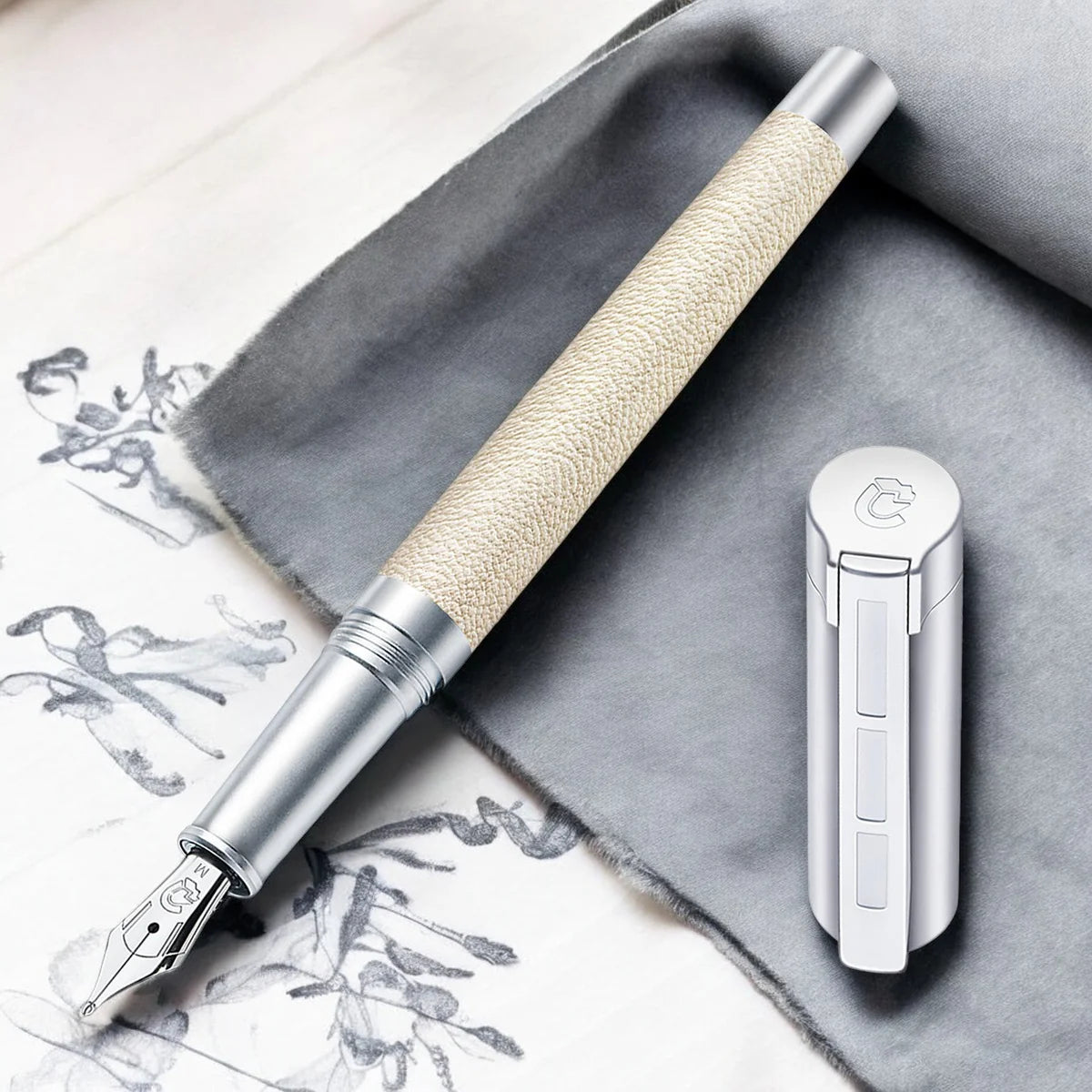 STAEDTLER 9PC130M FOUNTAIN PEN SIMPLEX BEIGE M