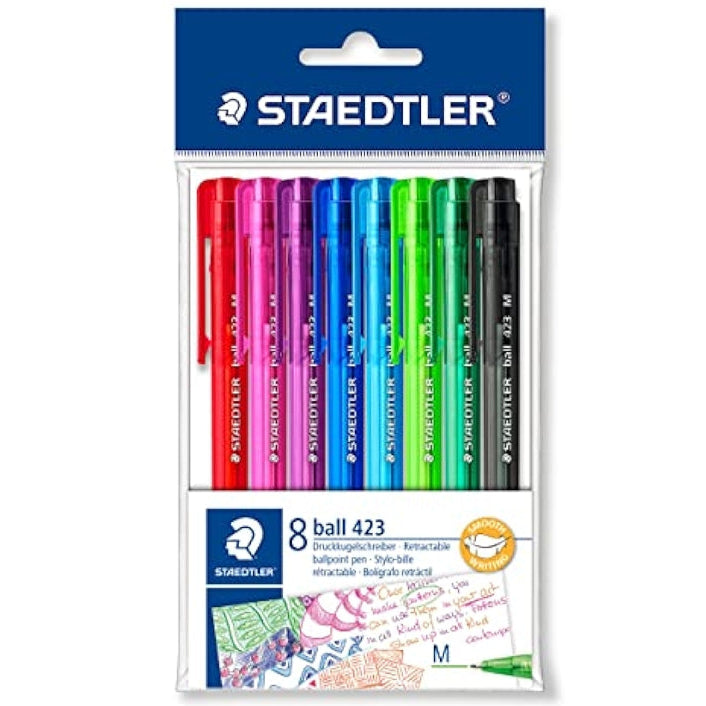 STAEDTLER CLICK BALL PEN SET OF 8-423 35 PB8