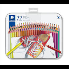 STAEDTLER COLOURED PENCIL SET 72 METAL BOX-175 M72