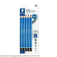 STAEDTLER MARS LUMO JUMBO GRAPHITE PENCIL SET OF 5-100JSBK5