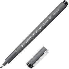 STAEDTLER PIGMENT LINER BLACK CHISEL TIP-308 0.3-0.2MM