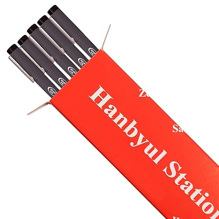 STAEDTLER PIGMENT LINER BLACK 0.8MM pack of 5