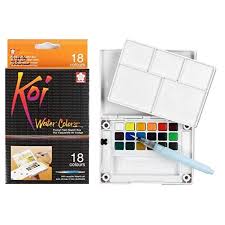 Sakura 18-Piece Koi Watercolour Field Sketch Set with Brush (Assorted)