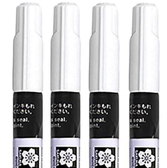 Sakura Pen-Touch  fine point Permant Paint Marker 1.0mm Black , Pack of 4