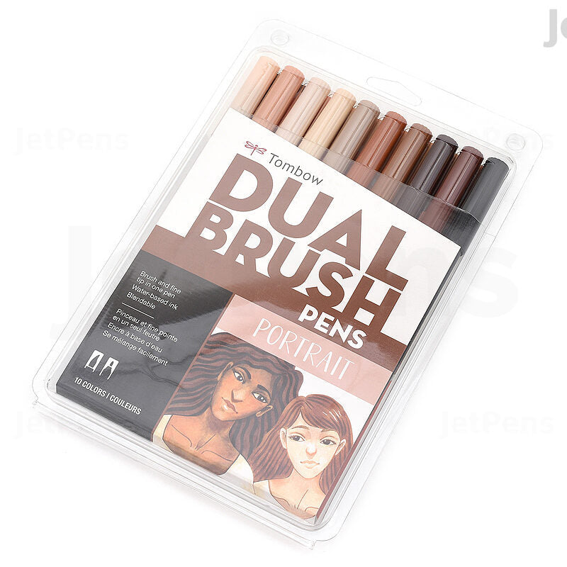 TOMBOW DUAL BRUSH PORTRAIT SET OF 10