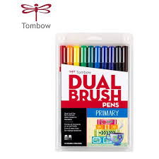 TOMBOW DUAL BRUSH PRIMARY SET OF 10