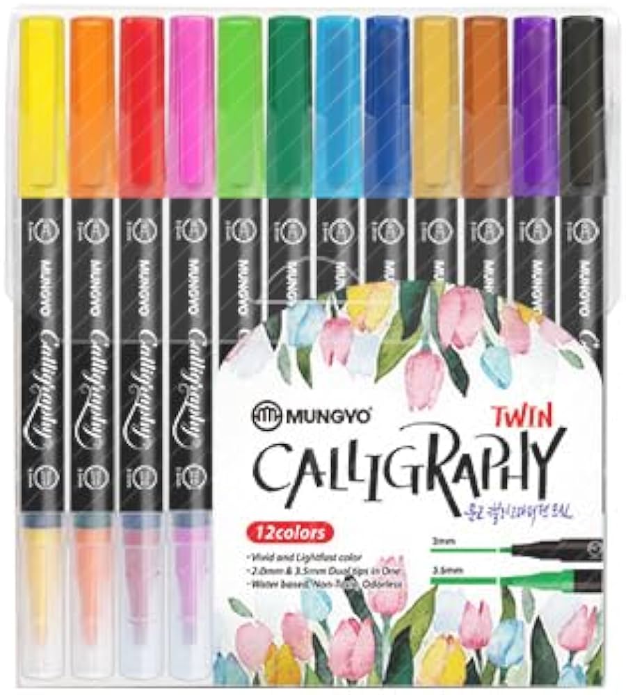 MUNGYO CALLIGRAPHY TWIN PACK OF 12