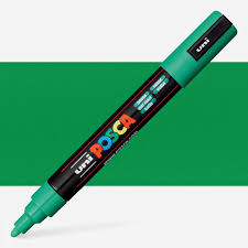 UNI CHALK MARKER GREEN PC 5M
