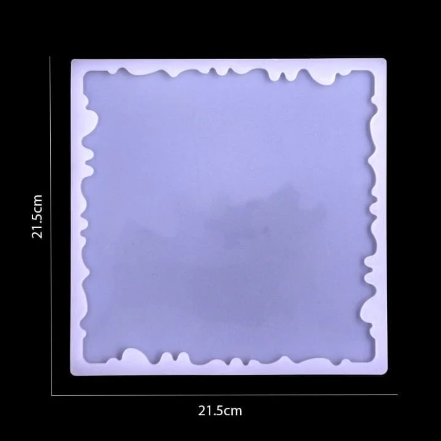 ARTPARK SILICON MOULD SQUARE AGATE 8 INCH TRAY 07171