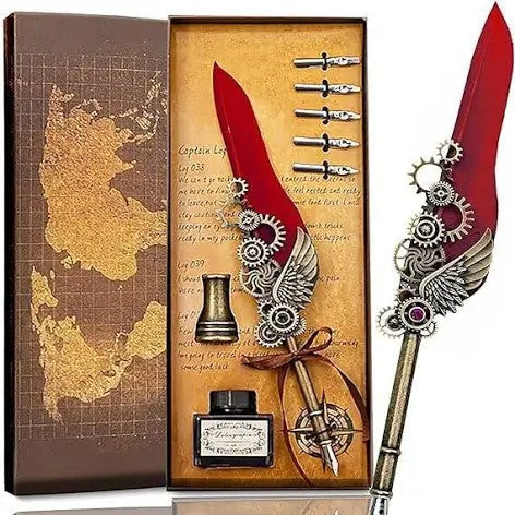 El-dorado Antique Feather Pen Set 06835