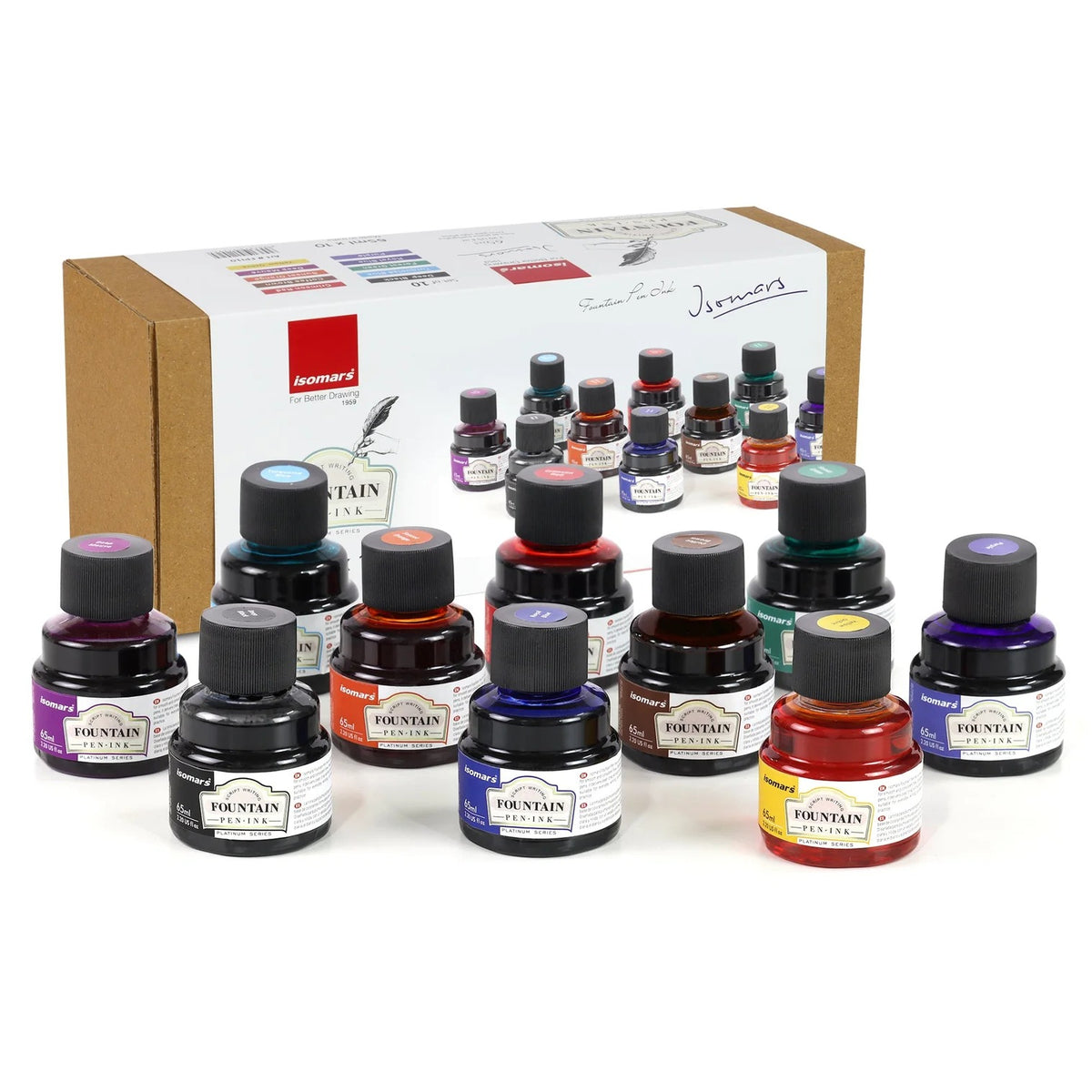 Isomars 65ml Fountain pen ink set fpi-65