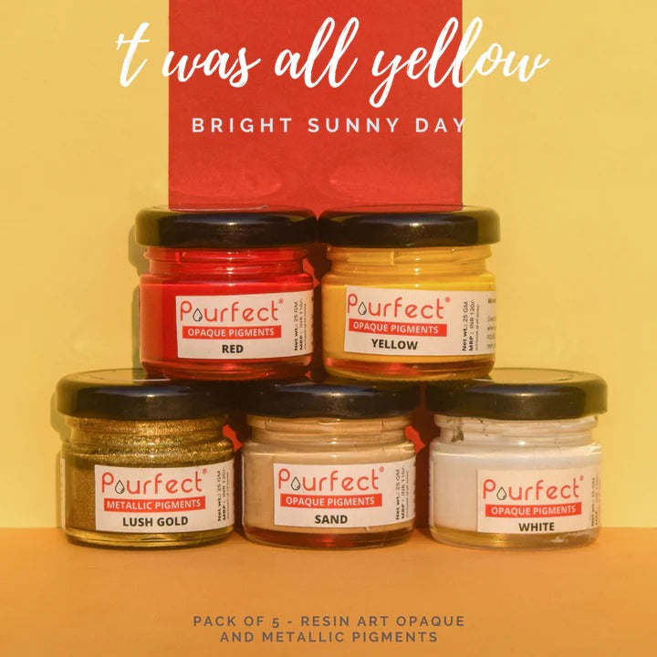 Pourfect Pigment kit It Was All Yellow set of 5