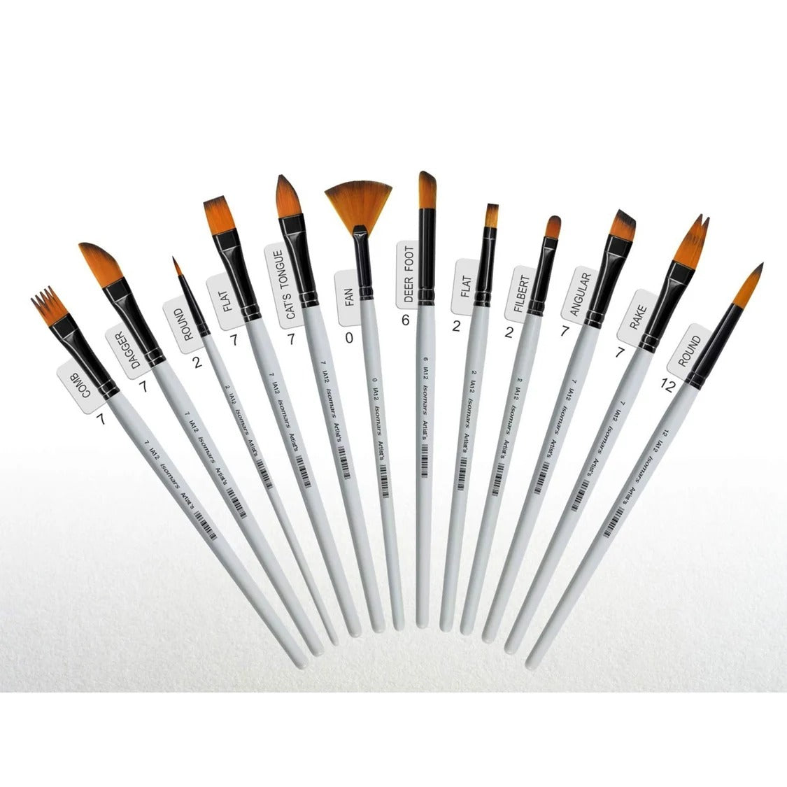 Professional Precision Art Brush (Set of 12) PBA12
