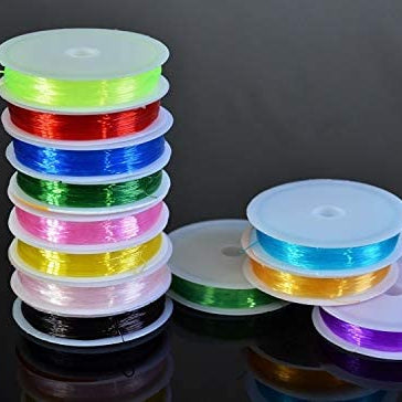 Artpark elastic roll 0.8mm crystal tec pack of 10roll assorted color