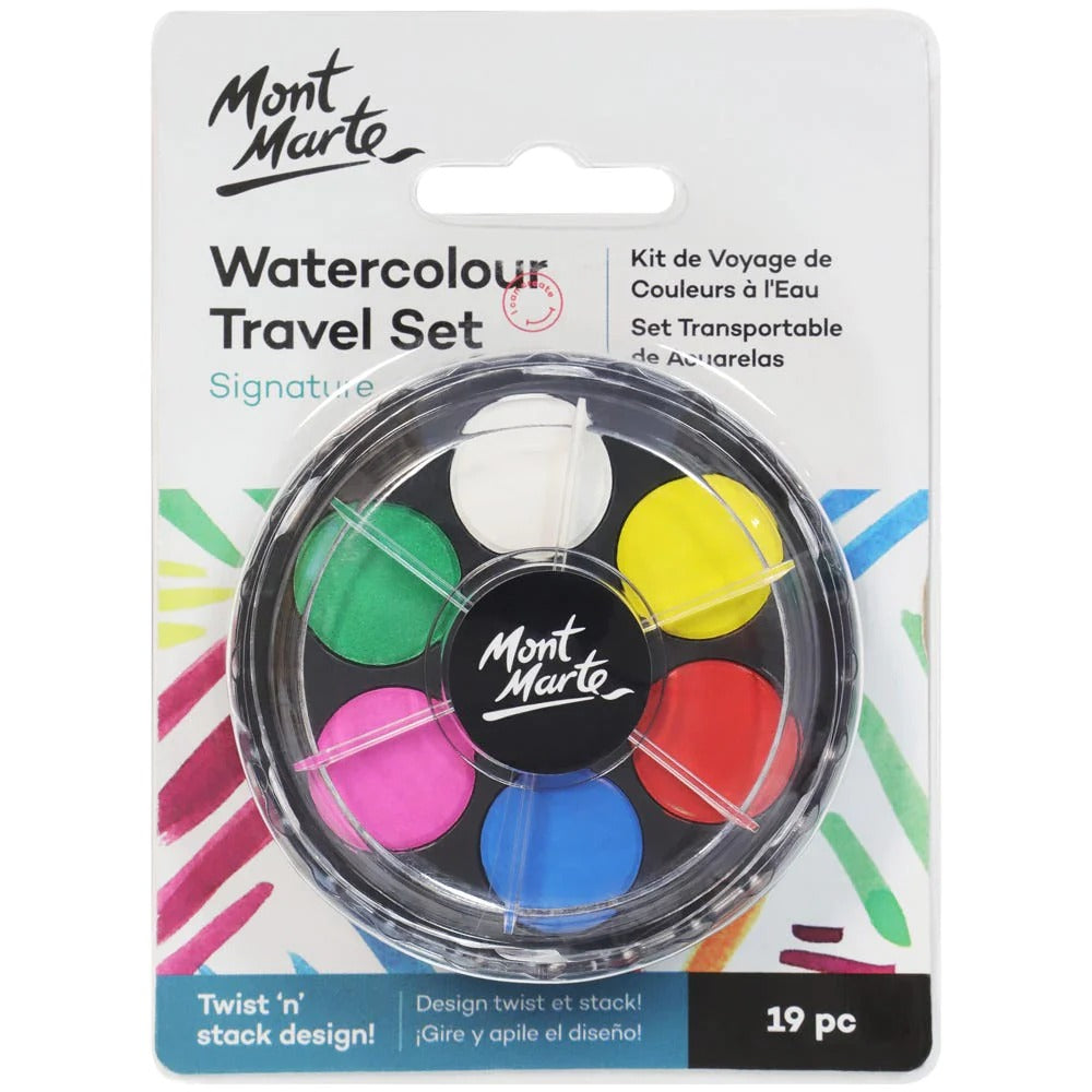 Mont Marte travel Watercolor Set of 19