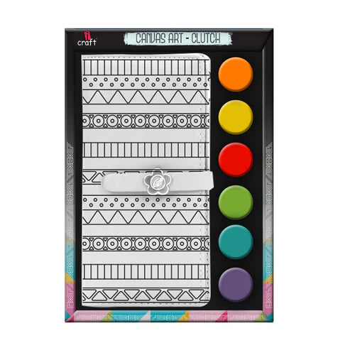 icraft Canvas Clutch-Doodle